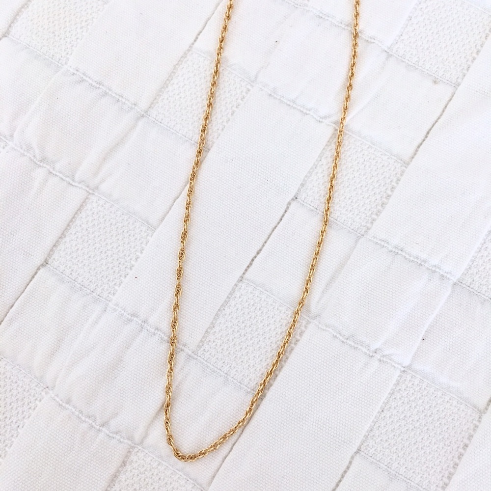 1 Vintage Gold Snake Chain Necklace - Picture 3 of 4